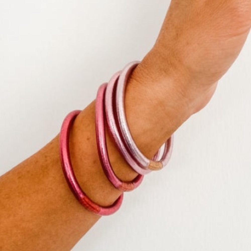 BuDhaGirl All Weather Bangles- Pink